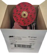3M 4" Roloc Sanding Discs TSM Style, 36 Grit, Ceramic Aluminum Oxide 25 Pack