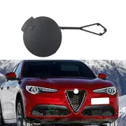 Right Side Tow Hook Eye Cover Front Bumper Cap For Alfa Romeo stelvio 2015-2021 (for: Alfa Romeo)