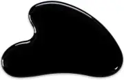 Gua Sha Jade Stone Massage Tool, Guasha Tool for Face and Body Black