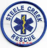 Steele Creek Rescue - E.M.S, North Carolina (3" round size) fire patch