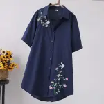 【K.W.】型-花鳥刺繡襯衫組