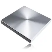 NewBee Aluminum USB3.0 Portable External DVD Burner CD Player Slim DVD-RW Silver
