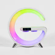 X Echo Smart Lamp Bluetooth Speaker with Alarm Clock 15W Wireless Fast Charging White