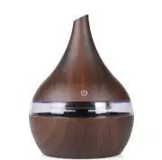 Air Diffusers 300Ml Wood Grain Usb Electric Aroma Aromatherapy
