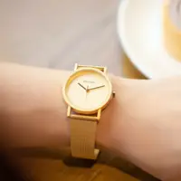 在飛比找蝦皮購物優惠-交換禮物 韓國STACCATO 金色氣質簡約錶 手錶 腕錶 