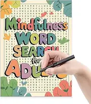 Frxib Word Search Puzzle Books for Adults | Multilevel Searching Game for Relaxing - Relaxing Word Search Book for Adults and Seniors Fun WordSearch Game for Stress Relief, Including 400+ Puzzles