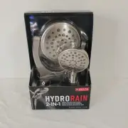 DELTA HydroRain Two-in-One 4-Spray Patterns Wall Mount Dual Showerhead 75698SN