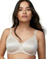 Wonderbra W7575 Side Shaping and Silky Soft Fabric Underwire SEASHELL 38C NWT