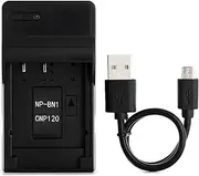 NP-BN1 USB Charger for Sony Cyber-Shot T110, T99, TF1, TX30, TX20, TX200V, TX10, TX9, TX5, WX80, W620, WX9, WX150 Camera and More