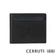【Cerruti 1881】頂級義大利小牛皮8卡男用短夾AKIRA系列 黑色 全新專櫃展示品 (CEPU05702M)