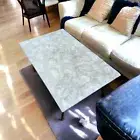 36"x24" Stunning White Quartz Stone Coffee & Dining Table Crystal Healing Decors