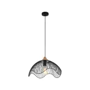 CLA Lighting SPIAGGIA Dome/Cone (Wavy Edge) Pendant Light - Dome/Black