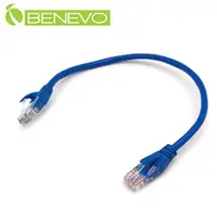 在飛比找PChome24h購物優惠-BENEVO 30cm Cat5e UTP純銅短網線/跳線