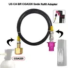 Quick Connector Adapter Hose for SodaStream Terra to External CGA320 Co2 Tank