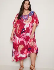 Autograph Cold Shoulder Maxi Kaftan Dress