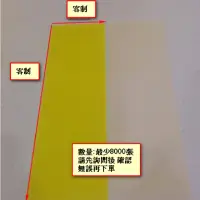 在飛比找蝦皮購物優惠-客製化尺寸 台灣製 單面黃 糯米符紙