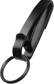 [Generic] Stainless Steel Tactical Stealth Key Ring Holder, Double Side Quick Release Key Holder with Detachable Keyring
