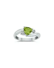 Gem Spark 14K 0.78 ct. tw. Diamond & Peridot Ring