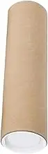 Mailing Tubes with Plastic End Caps, 16x2 Inch Shipping Tubes, Sturdy & Protective Poster Holder, Kraft Paper Replacement Cardboard Storage