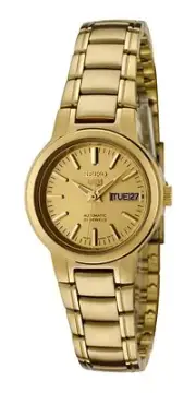 Seiko 5 SYME46K1 Women's Gold Tone Self Winding Automatic Watch