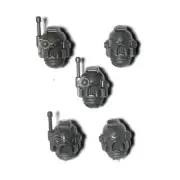 Deathwatch Kill Team 5 x HELMETED HEADS Space Marine Veteran 40K