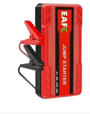 Car Jump Starter Battery Power Bank 600A for Car Starter Portable Emergency Booster 12V Auto Starting Device Petrol Diesel Red