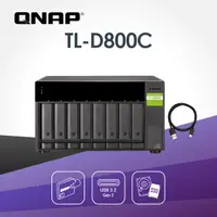 在飛比找蝦皮購物優惠-QNAP TL-D800C 8-Bay 桌上型USB 3.2