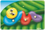 Wooden Puzzle - Caterpillar Knob Puzzle - Made in Australia