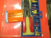 Professional - Multi-Tool Wire Stripper/Cutter/Crimper-AND -TERMINALS -130 PIECE