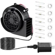 Inflatable Fan Blower Replacement 12V 1.2A Air Blower with 5 LED Light String...