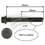 Aunger Cylinder Head Bolt Set Mitsubishi 4D56T I4 Dohc - AHBS0628