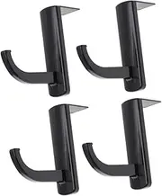 MERRYHAPY 4Pcs Black Headphone Storage Hook Creative Headset Holder Rack for Easy Access at Home Office School Lightweight Prevent Scratches and Damage