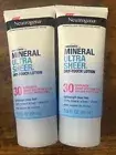 Neutrogena Mineral Ultra Sheer Dry Touch Lotion SPF 30 Sunscreen 2 Pack