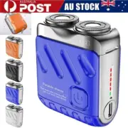 Portable Mini Rotary Dual Ring Electric Shaver USB Rechargeable Pocket Razor