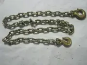 1/2" x 10' Binder Transport Chain Flat Bed Tow G70 Clevis Grab & Slip Hooks