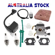 Carburetor & Ignition Coil for STIHL FC55 FS38 FS45 FS55 Carburettor Chainsaw