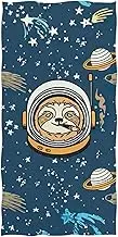 RPLIFE Cool Sloth Space Deep Blue Beach Towels, Beach Towel Quick Dry