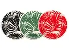 H&h 6 Trivet Cotton And Polyester Round Decorum Leaves CMS 20