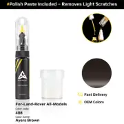 Touch Up Paint For Land Rover All Models 408 Ayers Brown With Polish Paste