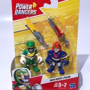 Playskool Heroes Power Rangers GREEN RANGER & NINJOR figures Dino Charge