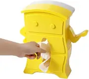 Tissue Box Cover | Decorative Tissue Box Holder Dispenser - Napkin Dispenser with Spring, Cabinet Storage Box for Tabletop, Bedroom Dresser, Living Room, Night Stand