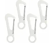 Stainless Steel snap hook carabiner heavy duty carabiner stainless steel clips Spring Snap Hook 4pcs silver