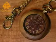 Tense Wooden Pocket Watch Model No. 18 Walnut Japan JP