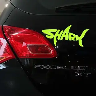 shark 鯊魚 反光車紙 貼紙 適用於 SUBARU FORD 三菱 VW BMW BENZ (7.2折)