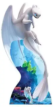 Light Fury from How to Train Your Dragon 3 Official Cardboard Cutout/ Standee