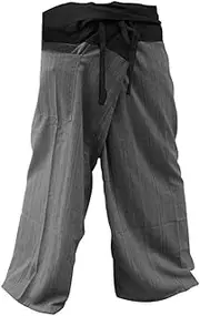 [Your Cozy] Harem Pants for Men Plus Size Overalls Man Yoga Pants with Pockets Cotton Comfy for Unisex