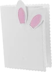 Abaodam Adorable Bunny Mini Photo Album Soft Scrapbook for Photos and Travel Memories Compact Storage for Small Cards and Mementos Present for Special Occasions