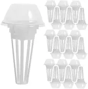 MOBUTOFU 30sets Set Hydroponic Growing Kit Bean Sprout Sprouting Kit Clear Pots for Plants Jar Sprouting Kit Herb Garden Planter Indoor Kit Growing Trays Nursery Pot Plant Germination Kits