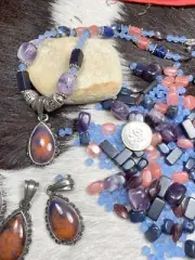 Stone Beads for Jewelry Making Black Amethyst Mix Beads 200 pcs