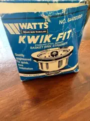 WATTS KWIK-FIT SINK STRAINER, NEW